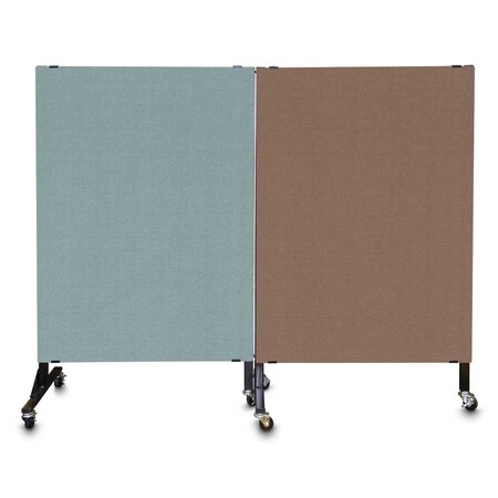 United Visual Products Enclosed Corkboard, 1 Door, 72"x48", 4" Fra UV3426-GOLD-KEYLIME
